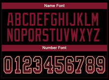 Load image into Gallery viewer, Custom Black Crimson-Cream Drift Fashion Football Jersey
