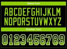 Load image into Gallery viewer, Custom Black Neon Green-White Drift Fashion Football Jersey
