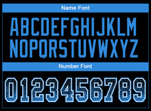 Load image into Gallery viewer, Custom Black Powder Blue-White Drift Fashion Football Jersey
