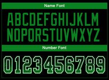 Load image into Gallery viewer, Custom Black Grass Green-White Drift Fashion Football Jersey

