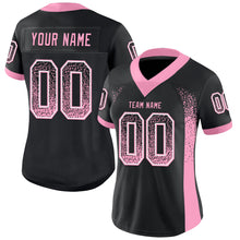 Load image into Gallery viewer, Custom Black Light Pink-White Drift Fashion Football Jersey
