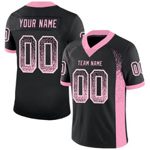 Load image into Gallery viewer, Custom Black Light Pink-White Drift Fashion Football Jersey
