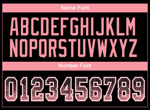 Custom Black Medium Pink-White Drift Fashion Football Jersey
