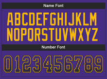 Load image into Gallery viewer, Custom Purple Black-Gold Drift Fashion Football Jersey
