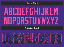 Load image into Gallery viewer, Custom Purple Black-Pink Drift Fashion Football Jersey
