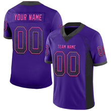 Load image into Gallery viewer, Custom Purple Black-Pink Drift Fashion Football Jersey
