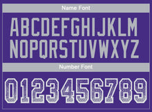 Load image into Gallery viewer, Custom Purple Gray-White Drift Fashion Football Jersey
