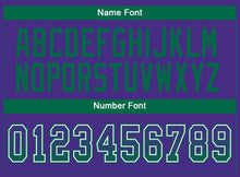 Load image into Gallery viewer, Custom Purple Kelly Green-White Drift Fashion Football Jersey
