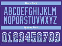 Load image into Gallery viewer, Custom Purple Light Blue-White Drift Fashion Football Jersey
