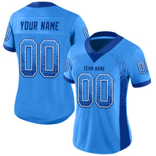 Load image into Gallery viewer, Custom Powder Blue Royal-White Drift Fashion Football Jersey
