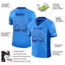 Load image into Gallery viewer, Custom Powder Blue Royal-White Drift Fashion Football Jersey
