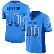 Load image into Gallery viewer, Custom Powder Blue Royal-White Drift Fashion Football Jersey
