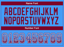 Load image into Gallery viewer, Custom Powder Blue Maroon-White Drift Fashion Football Jersey

