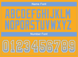 Custom Gold Powder Blue-White Drift Fashion Football Jersey