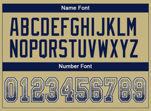 Load image into Gallery viewer, Custom Vegas Gold Navy-White Drift Fashion Football Jersey
