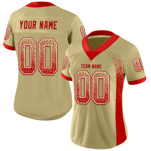 Load image into Gallery viewer, Custom Vegas Gold Red-White Drift Fashion Football Jersey

