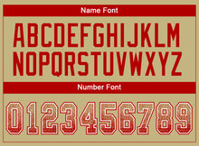 Load image into Gallery viewer, Custom Vegas Gold Red-White Drift Fashion Football Jersey
