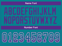 Load image into Gallery viewer, Custom Teal Purple-White Drift Fashion Football Jersey
