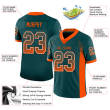 Load image into Gallery viewer, Custom Midnight Green Orange-White Drift Fashion Football Jersey

