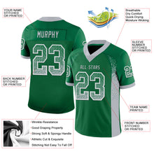Load image into Gallery viewer, Custom Kelly Green Gray-White Drift Fashion Football Jersey
