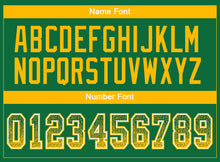 Load image into Gallery viewer, Custom Kelly Green Gold-White Drift Fashion Football Jersey
