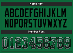 Custom Kelly Green Black-Gray Drift Fashion Football Jersey