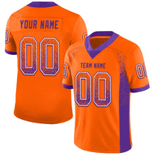 Load image into Gallery viewer, Custom Orange Purple-White Drift Fashion Football Jersey
