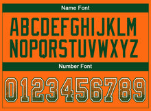 Load image into Gallery viewer, Custom Orange Green-White Drift Fashion Football Jersey
