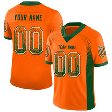 Load image into Gallery viewer, Custom Orange Green-White Drift Fashion Football Jersey
