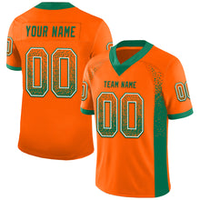 Load image into Gallery viewer, Custom Orange Kelly Green-White Drift Fashion Football Jersey
