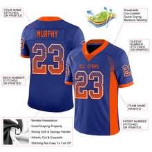Load image into Gallery viewer, Custom Royal Orange-White Drift Fashion Football Jersey
