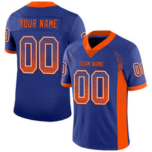 Load image into Gallery viewer, Custom Royal Orange-White Drift Fashion Football Jersey
