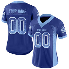 Load image into Gallery viewer, Custom Royal Light Blue-White Drift Fashion Football Jersey
