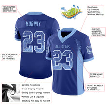 Load image into Gallery viewer, Custom Royal Light Blue-White Drift Fashion Football Jersey
