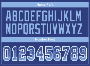 Custom Royal Light Blue-White Drift Fashion Football Jersey