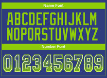 Load image into Gallery viewer, Custom Royal Neon Green-White Drift Fashion Football Jersey
