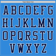 Load image into Gallery viewer, Custom Electric Blue Navy-White Authentic Baseball Jersey
