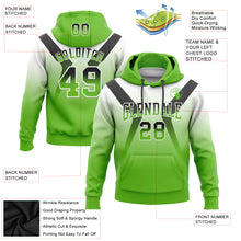 Load image into Gallery viewer, Custom Stitched White Black-Aurora Green Fade Fashion Arrow Sports Pullover Sweatshirt Hoodie
