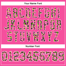 Load image into Gallery viewer, Custom Stitched Black Pink-Neon Green Fade Fashion Leopard Print Sports Pullover Sweatshirt Hoodie
