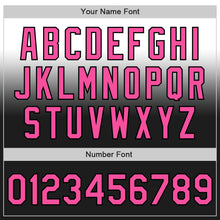 Load image into Gallery viewer, Custom White Pink-Black Authentic Fade Fashion Baseball Jersey
