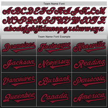 Load image into Gallery viewer, Custom White Crimson-Black Authentic Fade Fashion Baseball Jersey
