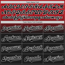 Load image into Gallery viewer, Custom Red Black-White Authentic Fade Fashion Baseball Jersey
