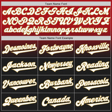 Load image into Gallery viewer, Custom Red Black-Old Gold Authentic Fade Fashion Baseball Jersey
