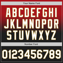Load image into Gallery viewer, Custom Red Black-Old Gold Authentic Fade Fashion Baseball Jersey
