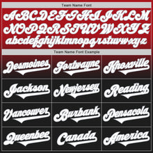 Load image into Gallery viewer, Custom Red Black-Gray Authentic Fade Fashion Baseball Jersey
