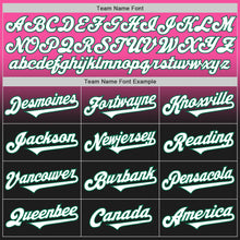 Load image into Gallery viewer, Custom Pink Black-Kelly Green Authentic Fade Fashion Baseball Jersey
