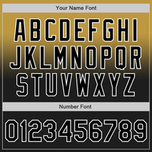 Load image into Gallery viewer, Custom Old Gold Black-White Authentic Fade Fashion Baseball Jersey
