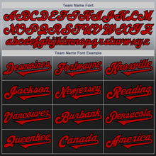 Load image into Gallery viewer, Custom Gray Red-Black Authentic Fade Fashion Baseball Jersey
