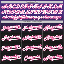 Load image into Gallery viewer, Custom Purple Black-Pink Authentic Fade Fashion Baseball Jersey

