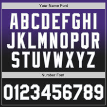 Load image into Gallery viewer, Custom Purple Black-Gray Authentic Fade Fashion Baseball Jersey
